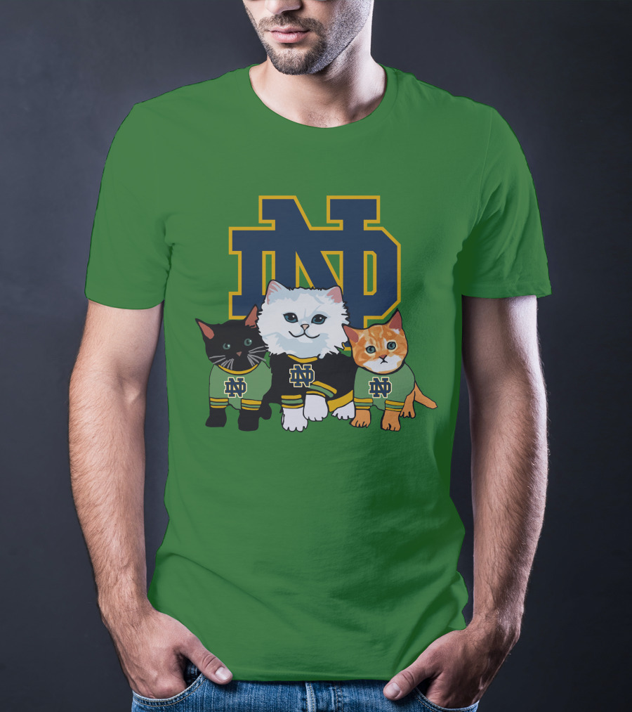 Notre Dame Fighting Irish ND Cute Cats T-Shirt