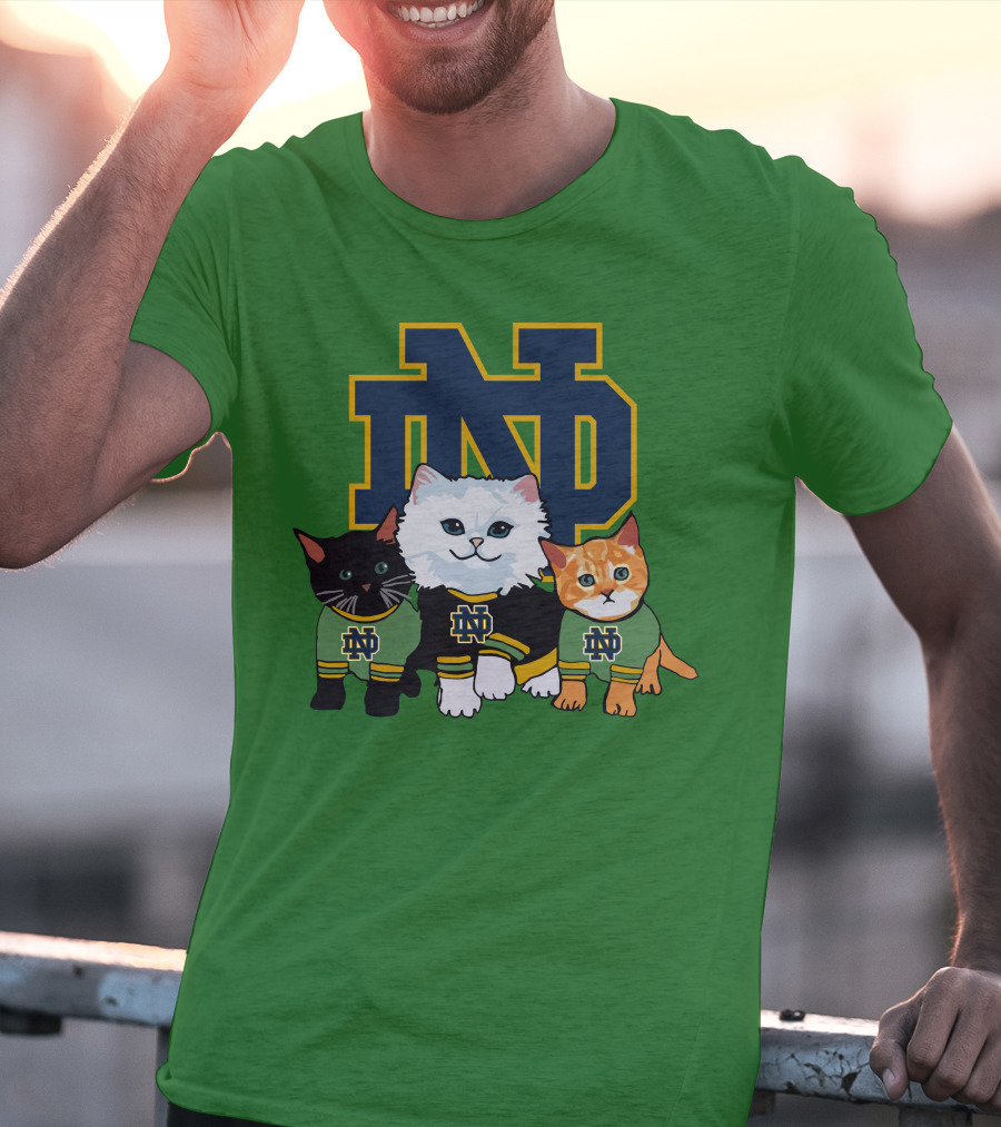 Notre Dame Fighting Irish ND Cute Cats T-Shirt