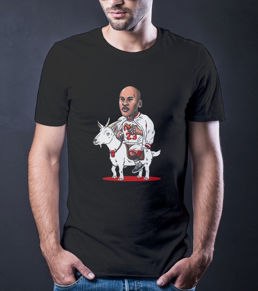 23 Michael Jordan Riding Goat Gardeniateeworld T-Shirt