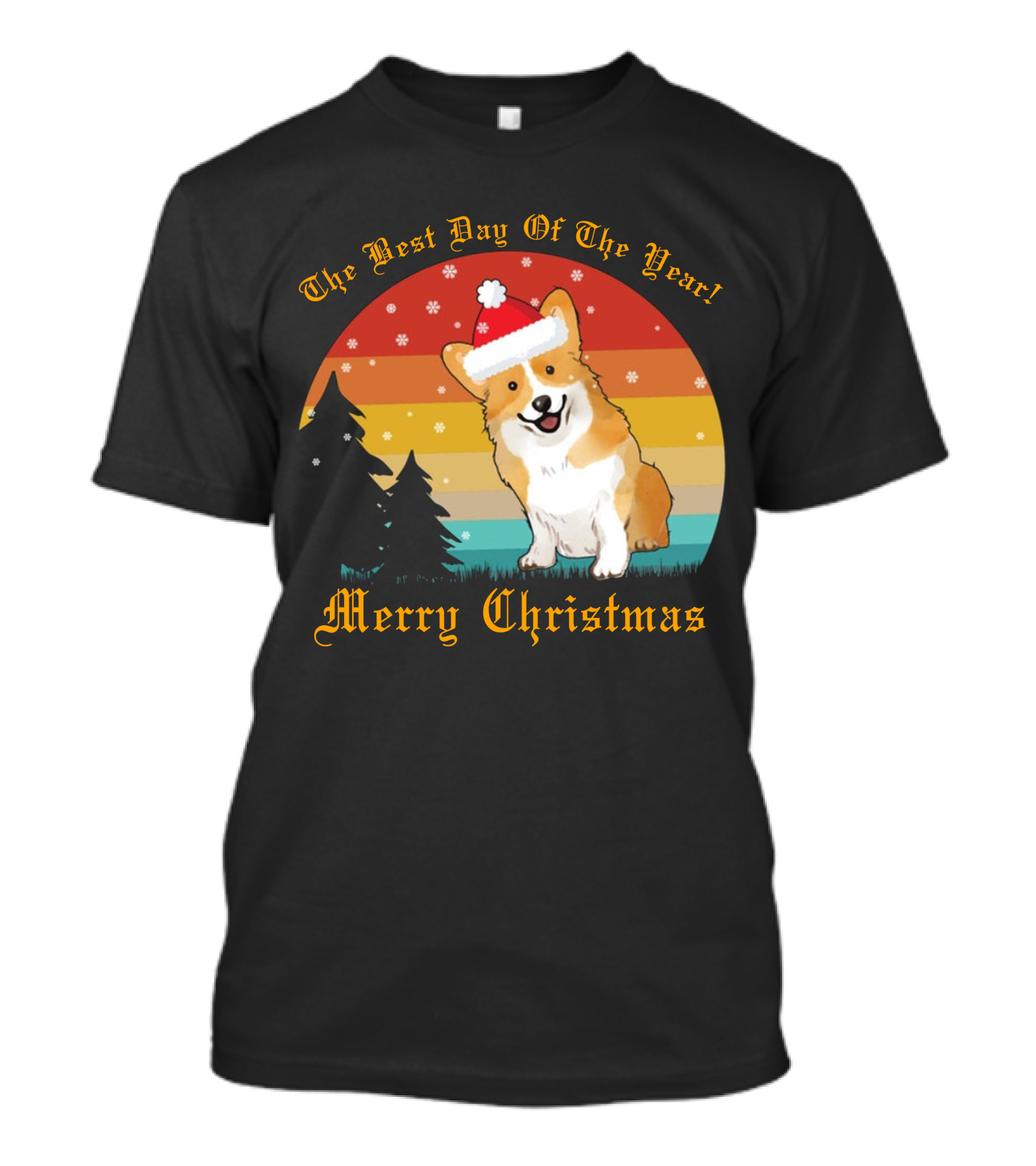The Best Day Of The Year Merry Christmas Corgi T-Shirt