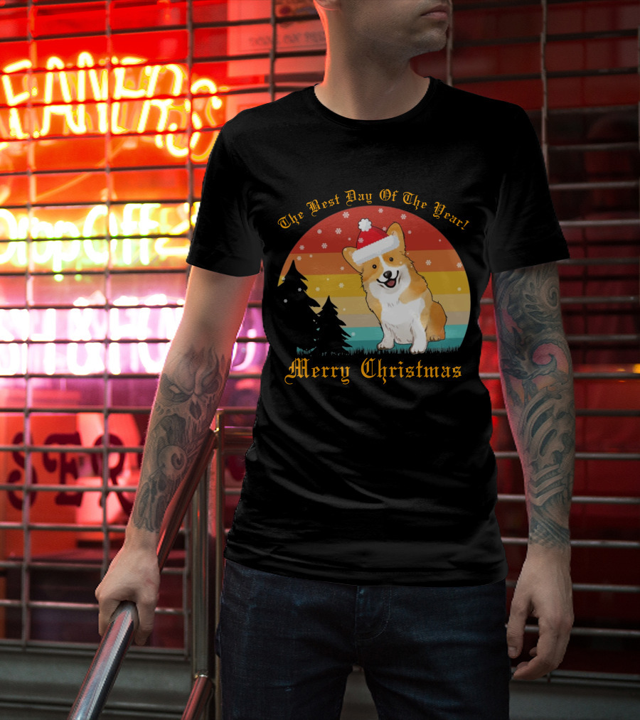 The Best Day Of The Year Merry Christmas Corgi T-Shirt