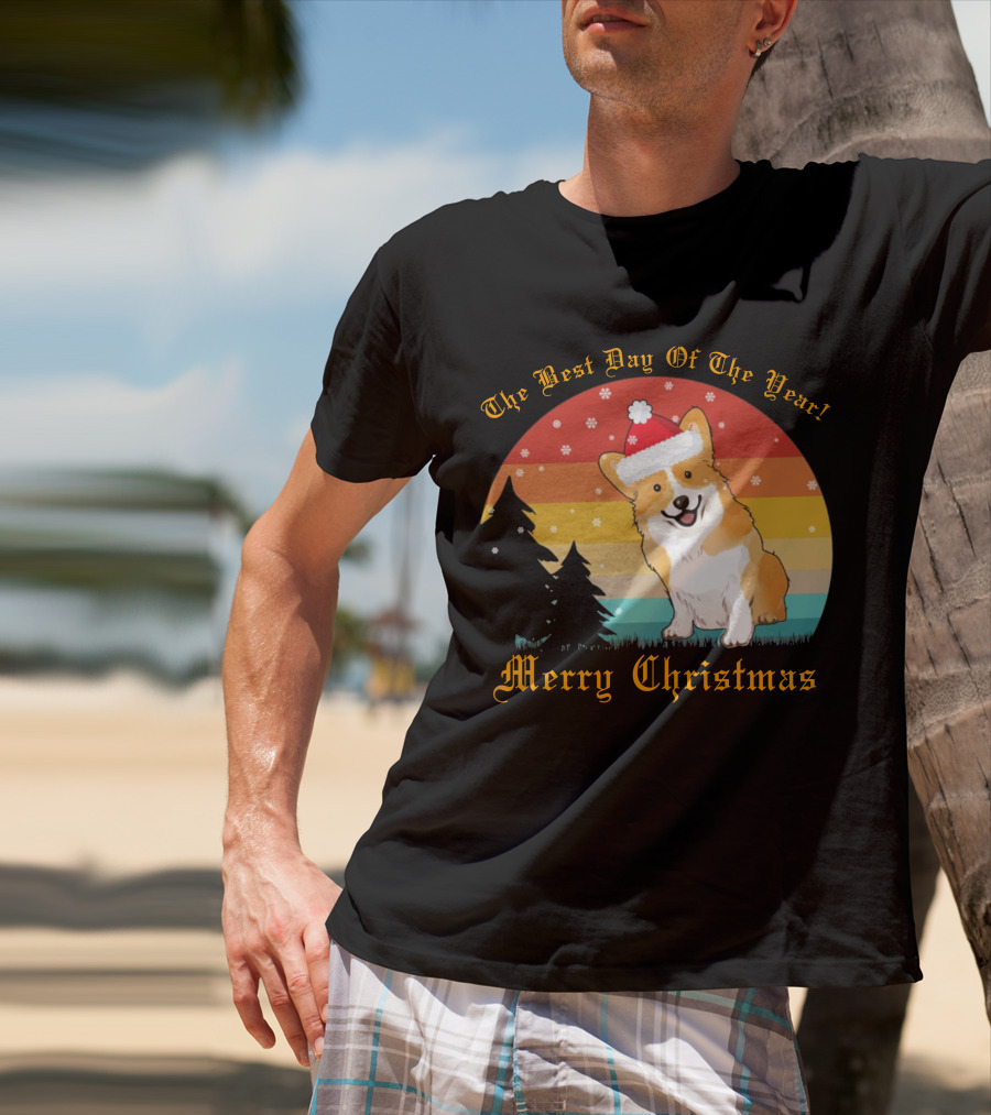 The Best Day Of The Year Merry Christmas Corgi T-Shirt