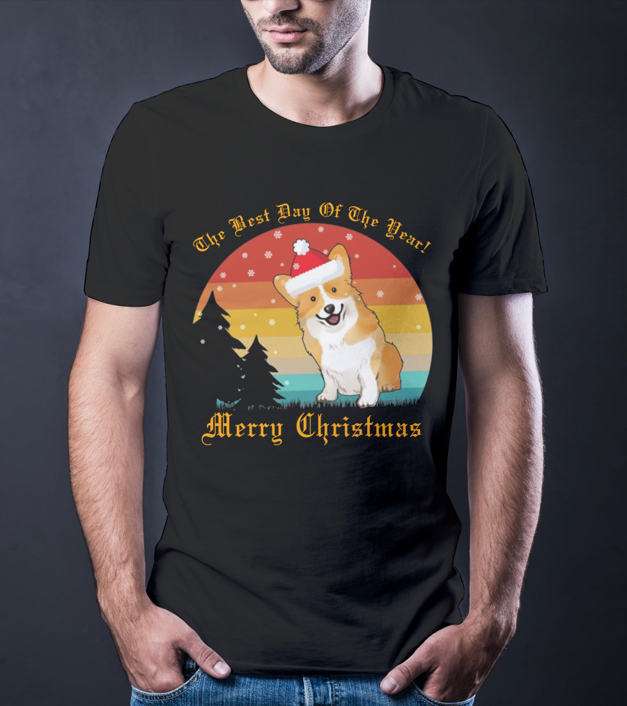 The Best Day Of The Year Merry Christmas Corgi T-Shirt