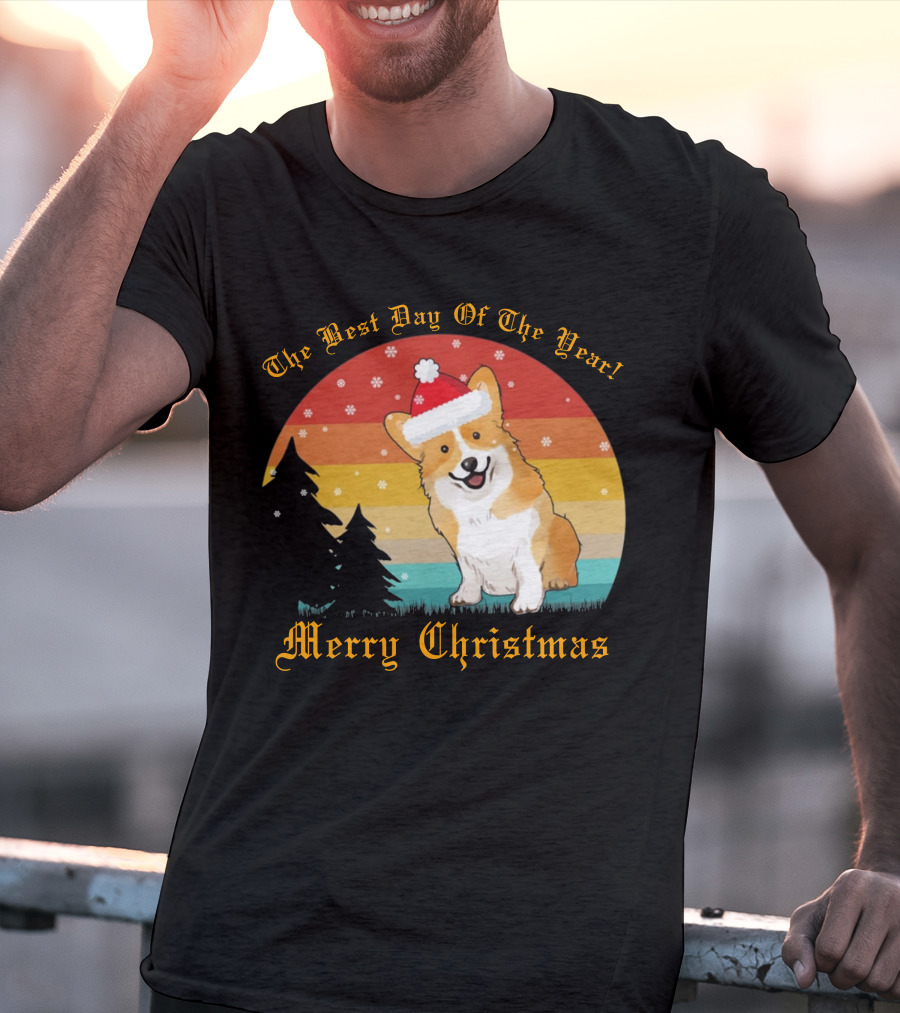 The Best Day Of The Year Merry Christmas Corgi T-Shirt