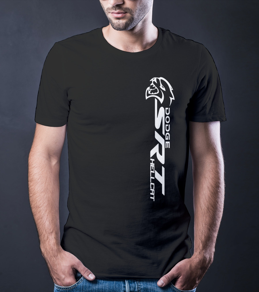 Dodge SRT Hellcat Logo With Cat Head T-Shirt