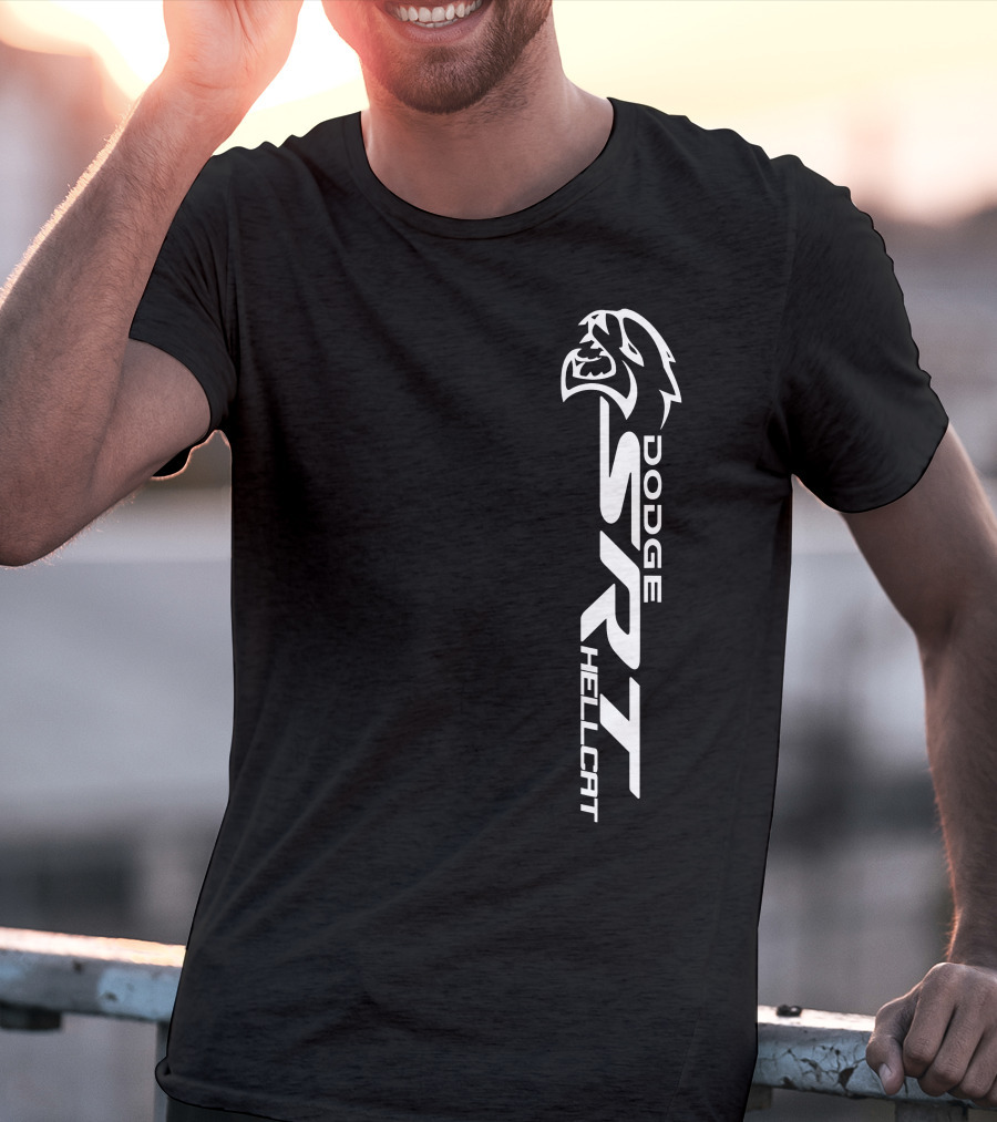 Dodge SRT Hellcat Logo With Cat Head T-Shirt
