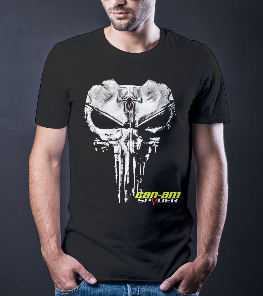 Can-Am Spyder Skull With Spider Emblem T-Shirt