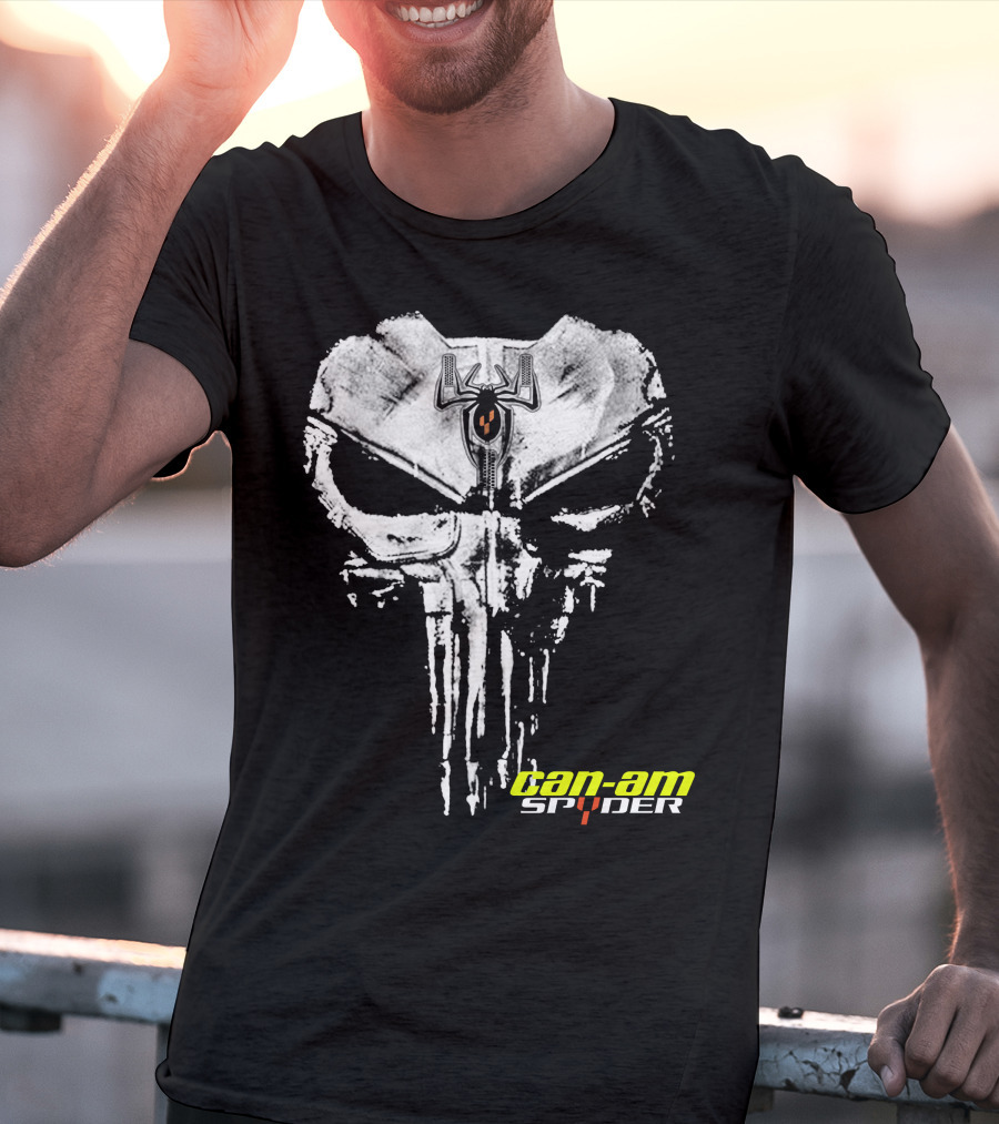 Can-Am Spyder Skull With Spider Emblem T-Shirt