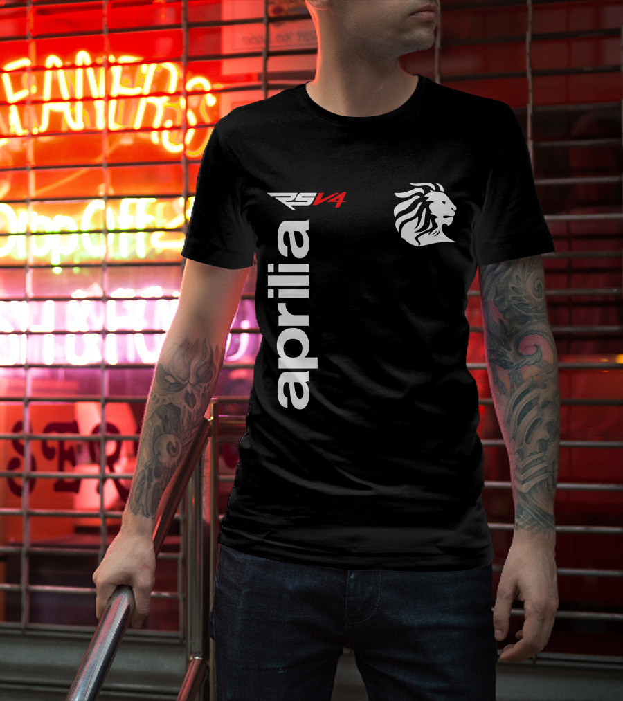 Aprilia RSV4 Lion Emblem T-Shirt