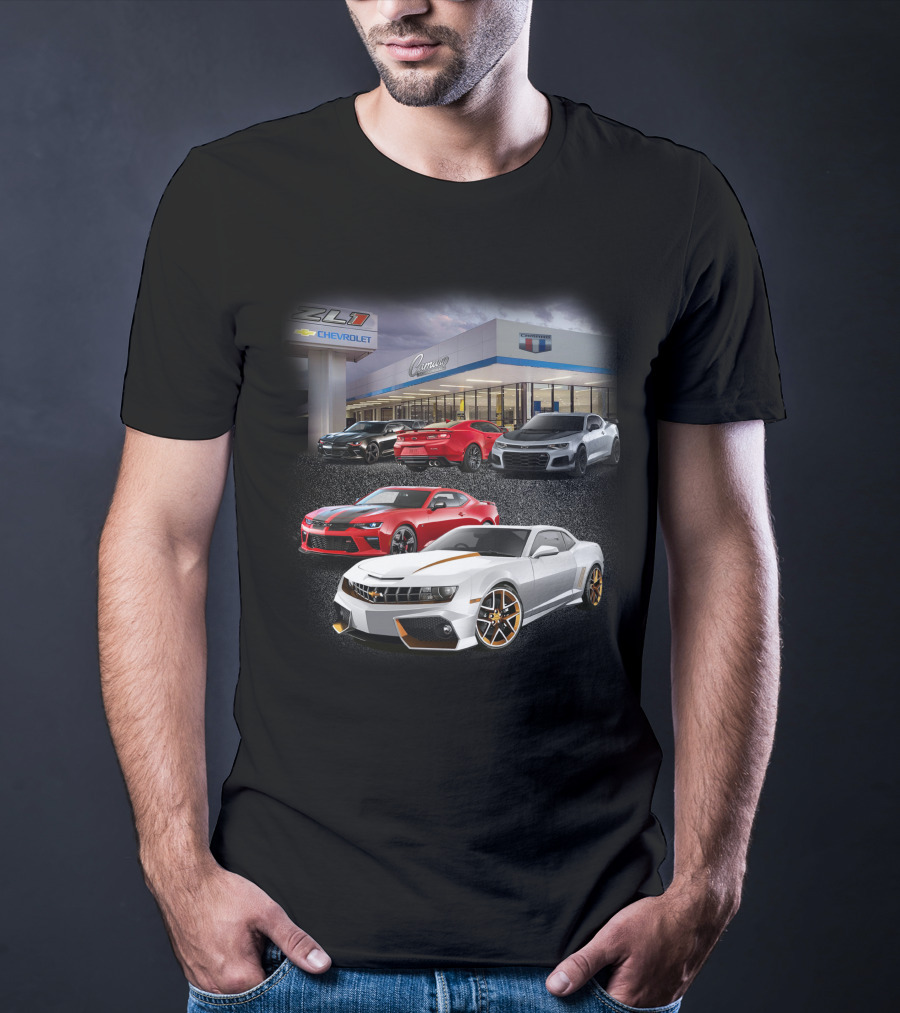 Chevrolet Camaro ZL1 Showroom Display With Multiple Models T-Shirt
