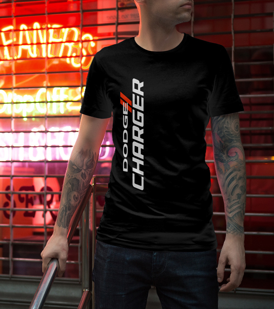 Dodge Charger Vertical Performance Stripe T-Shirt