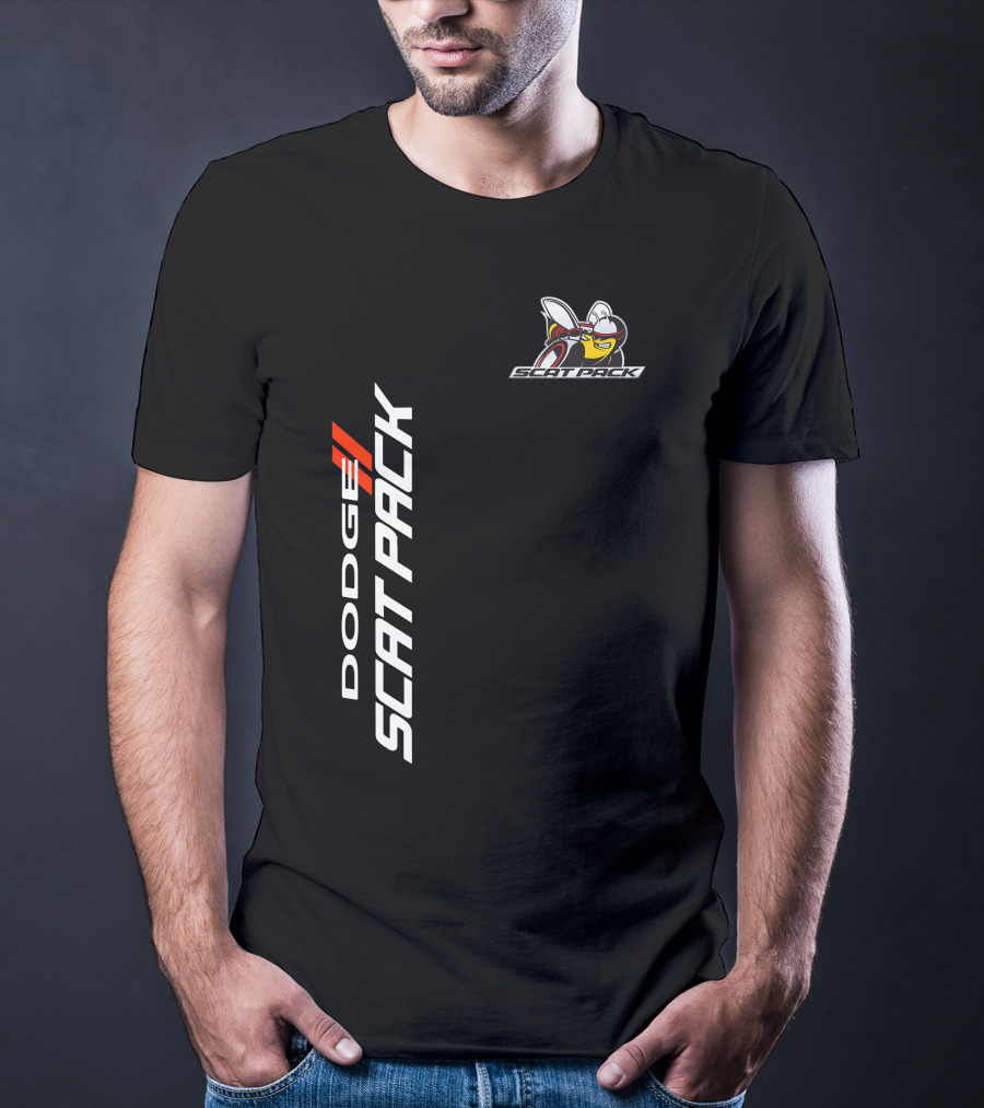 Dodge Scat Pack Logo With Bee Emblem T-Shirt