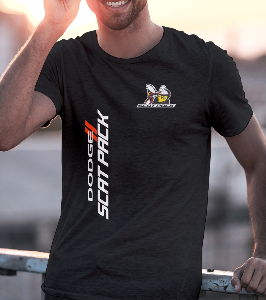 Dodge Scat Pack Logo With Bee Emblem T-Shirt
