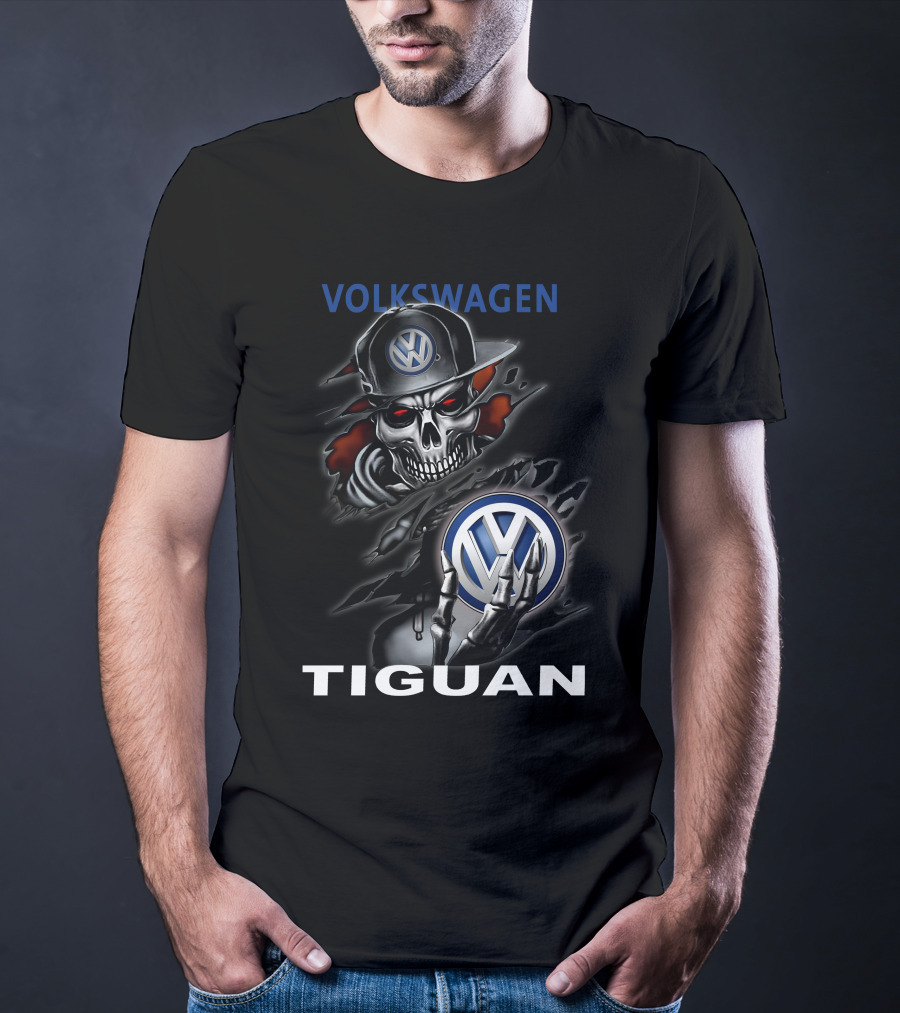 VOLKSWAGEN TIGUAN Skull Holding Emblem T-Shirt