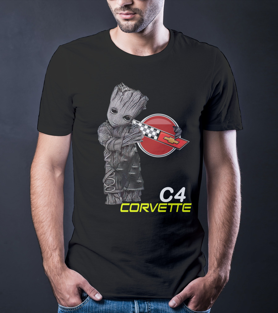 C4 Groot Corvette Chevrolet Racing T-Shirt