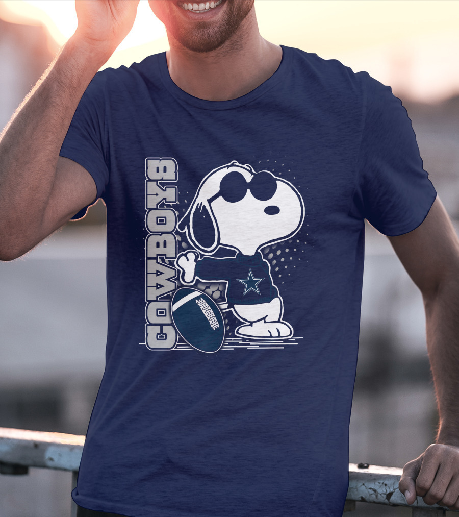 Cowboys Snoopy Football Star T-Shirt