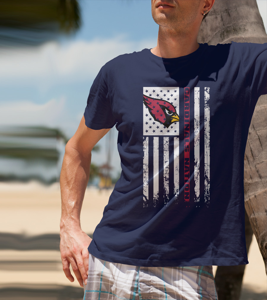 Arizona Cardinals Flag Cardinals Nation T-Shirt