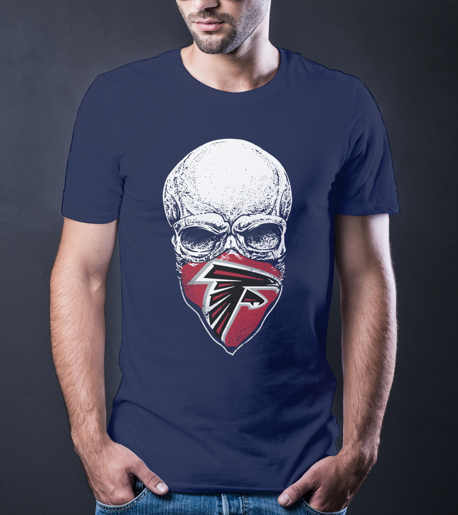 Atlanta Falcons Skull Logo Bandanna T-Shirt