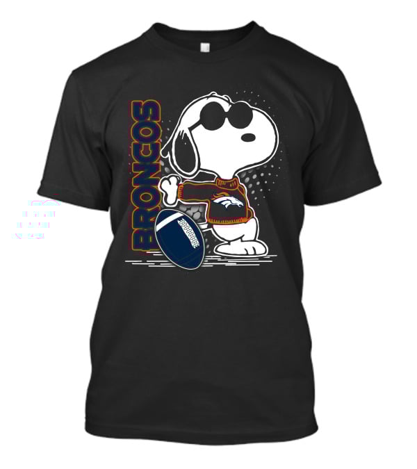 Broncos Snoopy Football T-Shirt