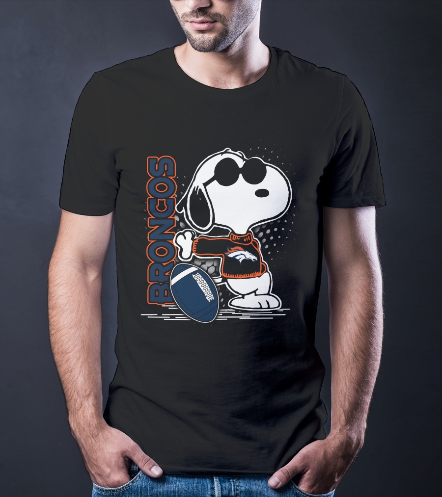 Broncos Snoopy Football T-Shirt