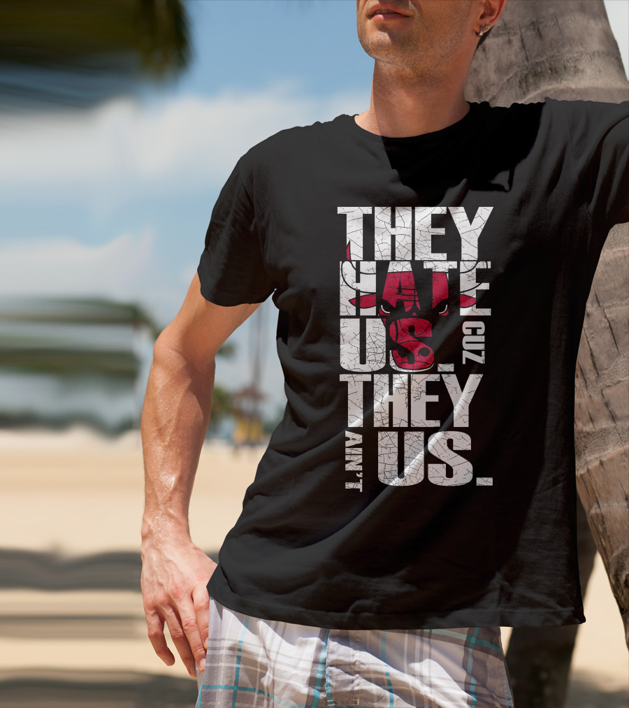 They Hate Us Cuz They Ain't Us Chicago Bulls T-Shirt