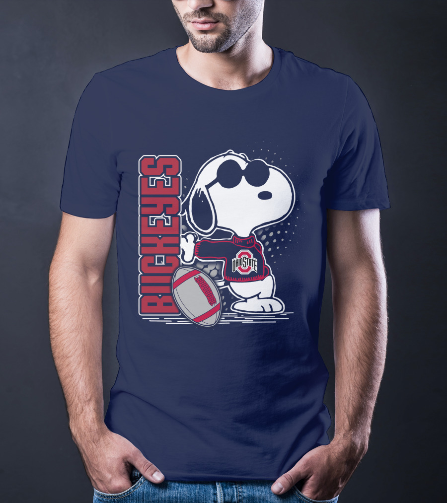 Buckeyes Ohio State Snoopy Football T-Shirt