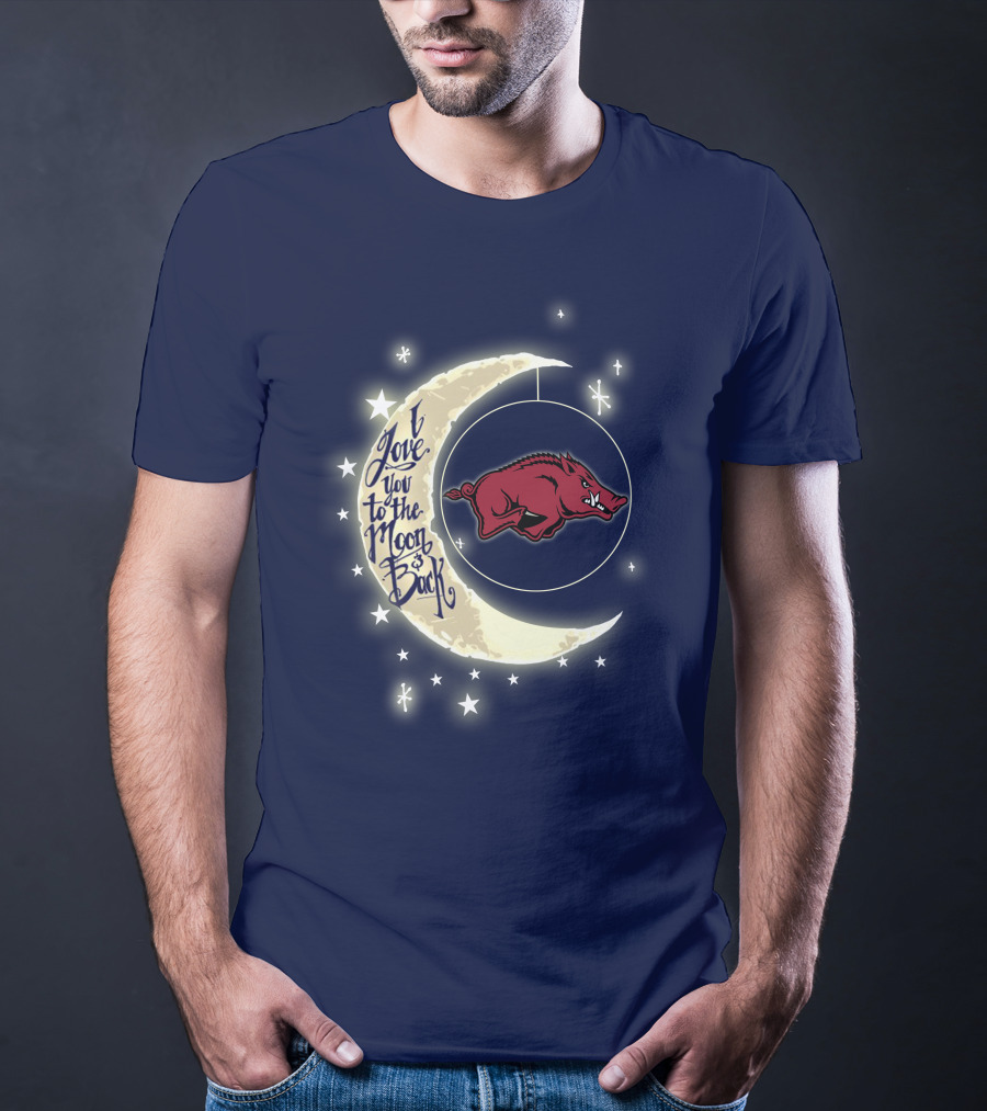 Arkansas Razorbacks Love You To The Moon And Back T-Shirt