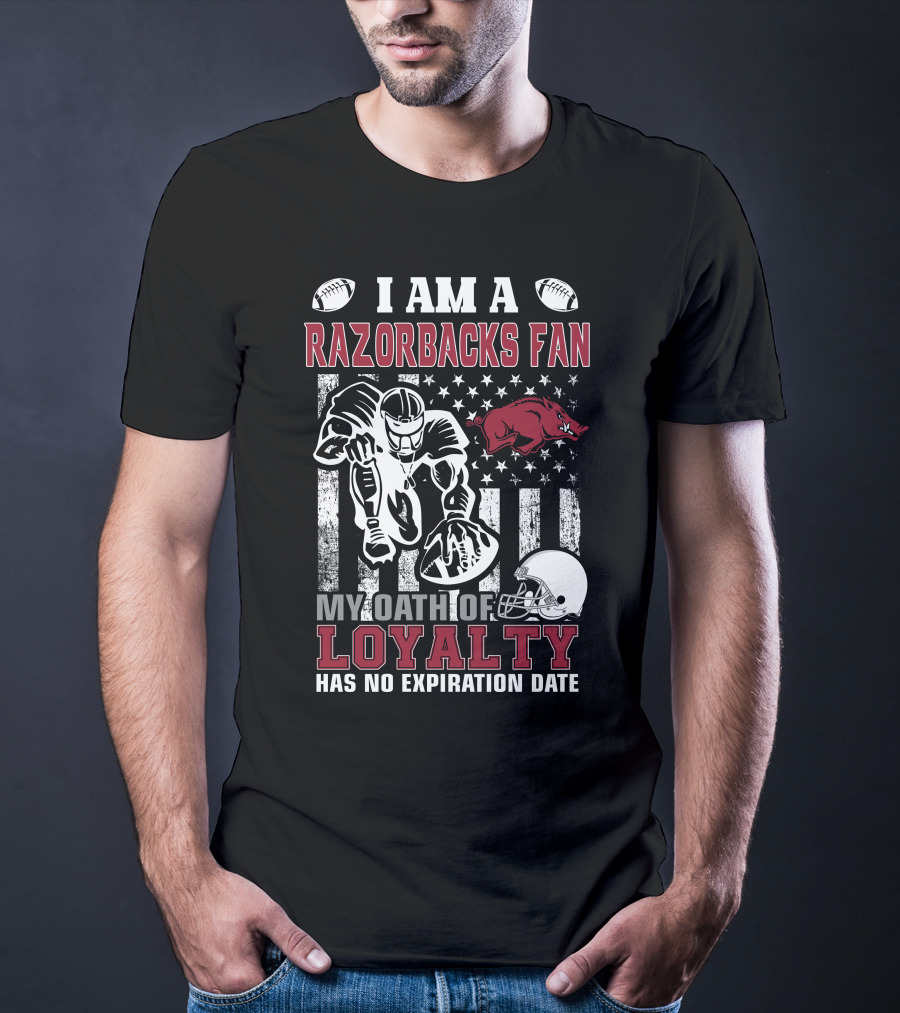 I Am A Razorbacks Fan My Oath Of Loyalty Has No Expiration Date T-Shirt