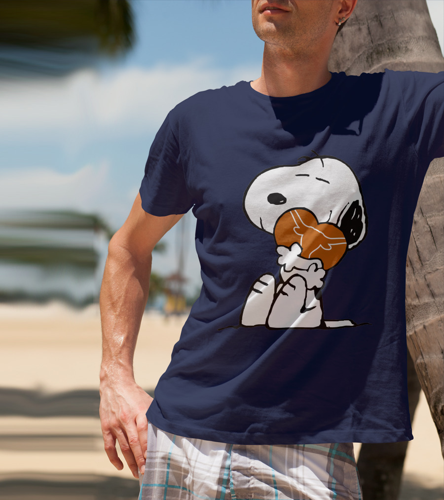 Snoopy Hugging Texas Longhorns T-Shirt