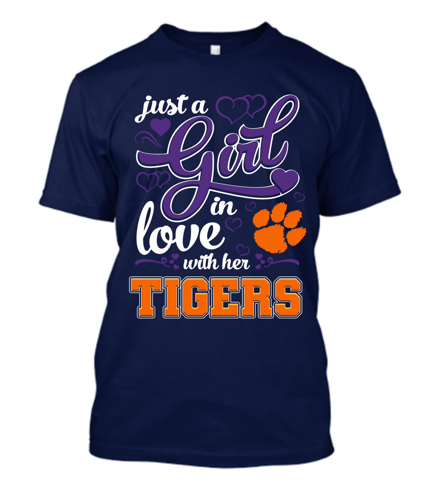 Just A Girl In Love With Her Clemson Tigers T-Shirt