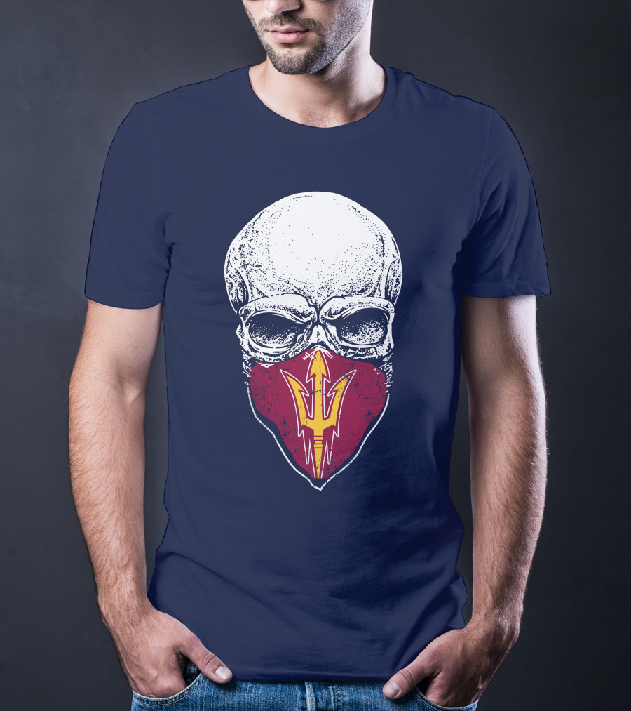 Arizona State Sun Devils Skull With Trident T-Shirt