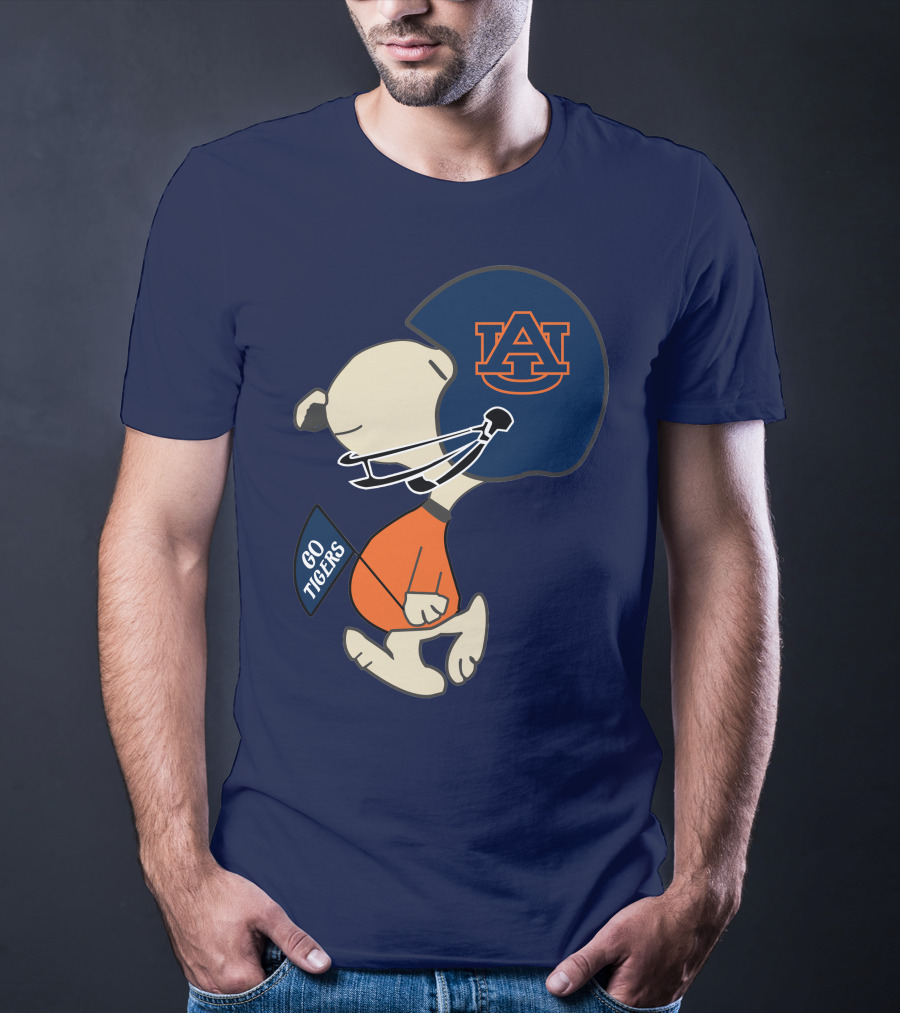 Go Tigers Auburn University Football Snoopy T-Shirt