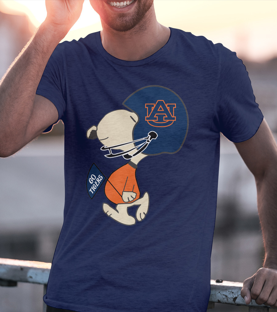 Go Tigers Auburn University Football Snoopy T-Shirt