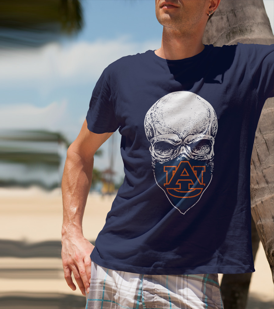 Auburn Tigers Skull T-Shirt