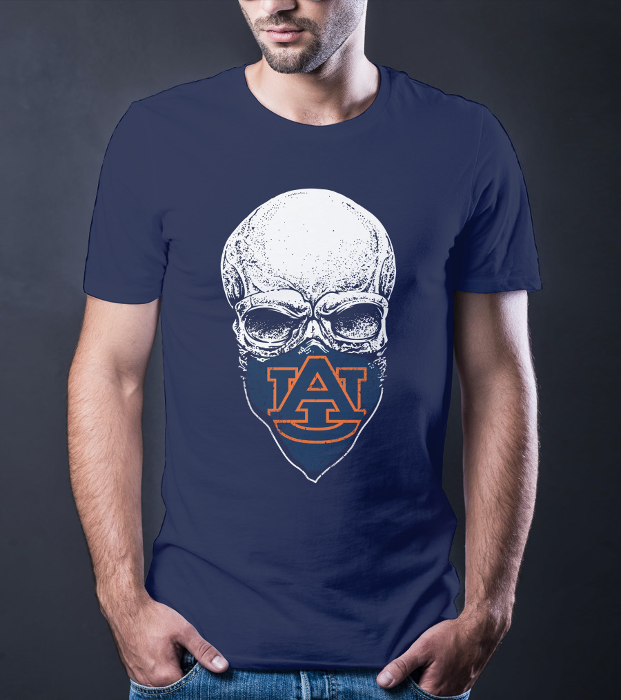 Auburn Tigers Skull T-Shirt
