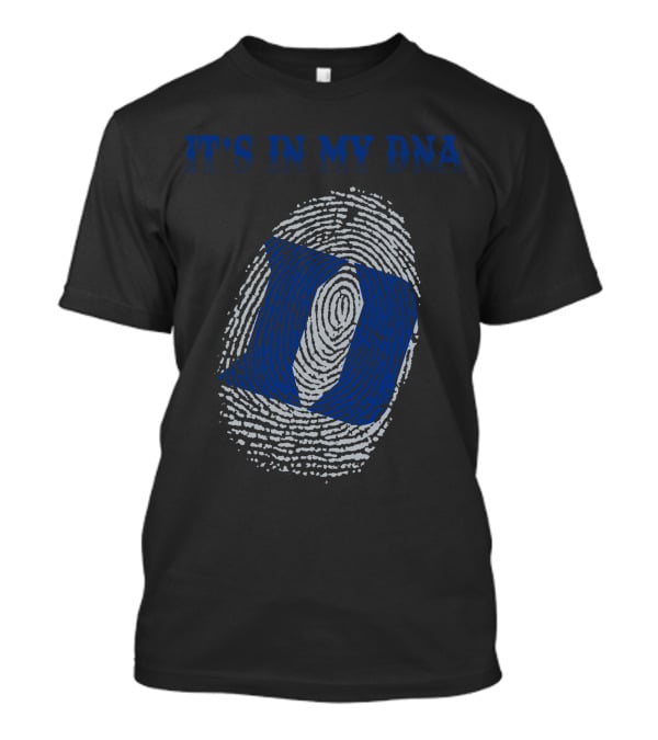 It's In My Dna Duke Blue Devils Fingerprint T-Shirt