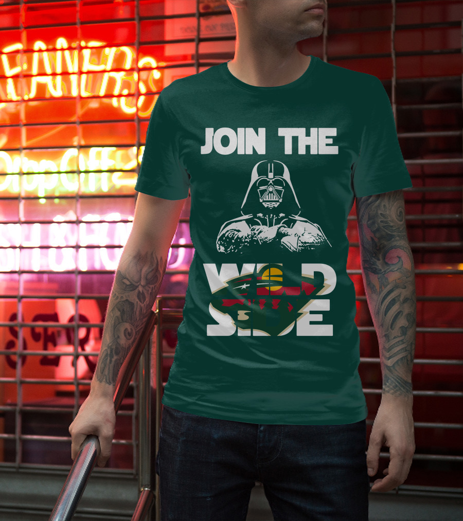 Join The Wild Side Minnesota Wild Darth Vader T-Shirt
