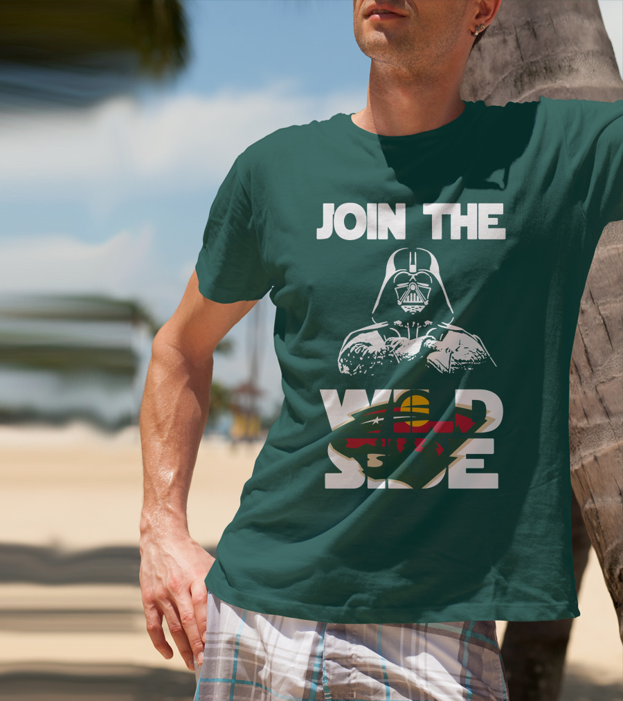 Join The Wild Side Minnesota Wild Darth Vader T-Shirt