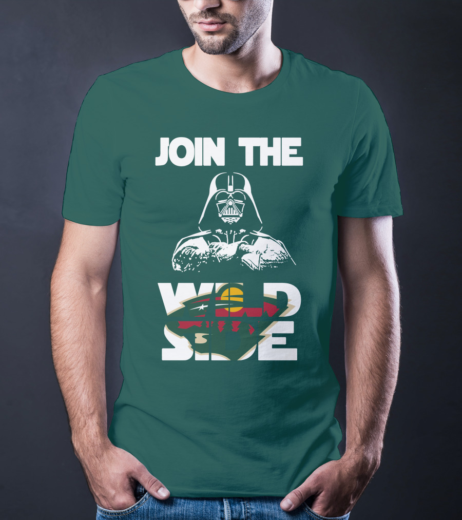 Join The Wild Side Minnesota Wild Darth Vader T-Shirt