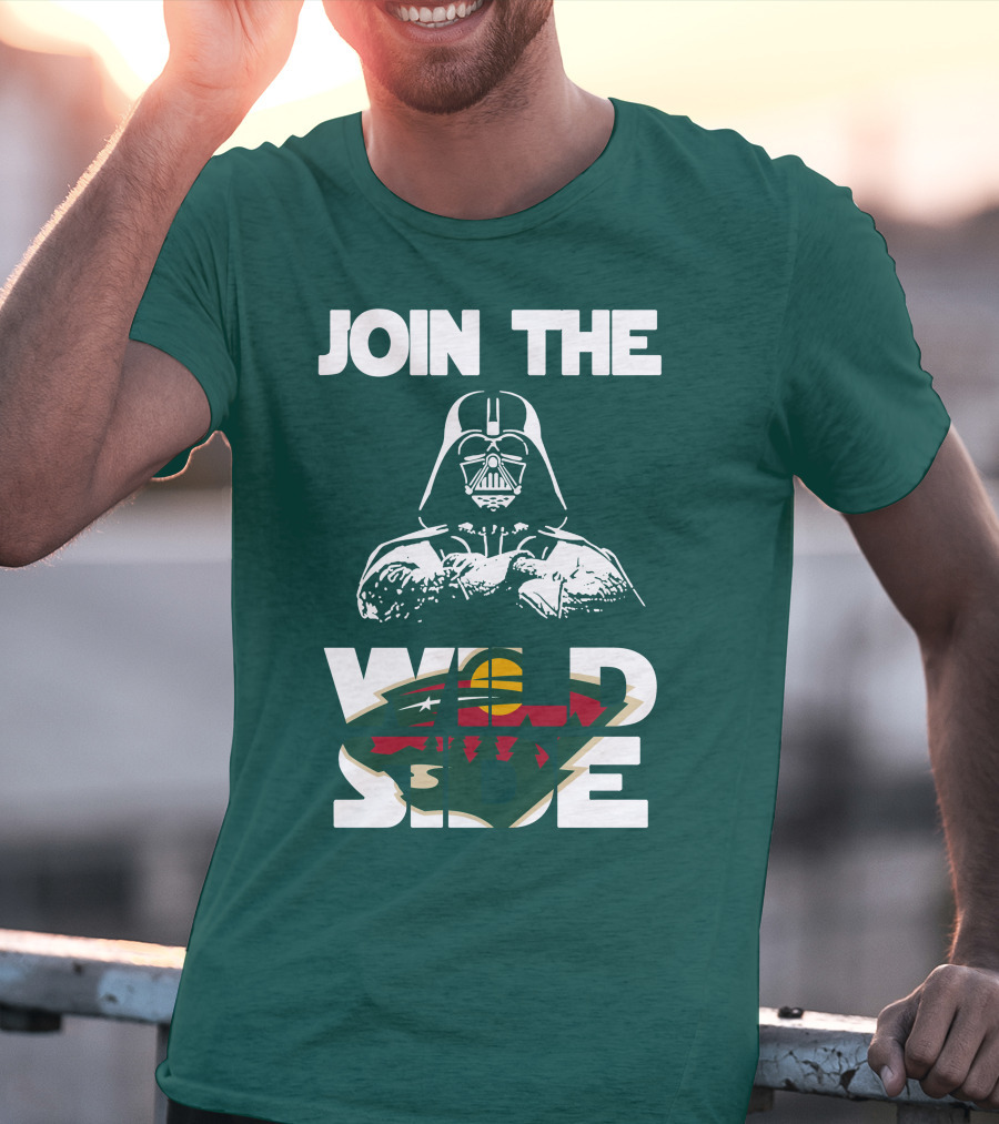 Join The Wild Side Minnesota Wild Darth Vader T-Shirt