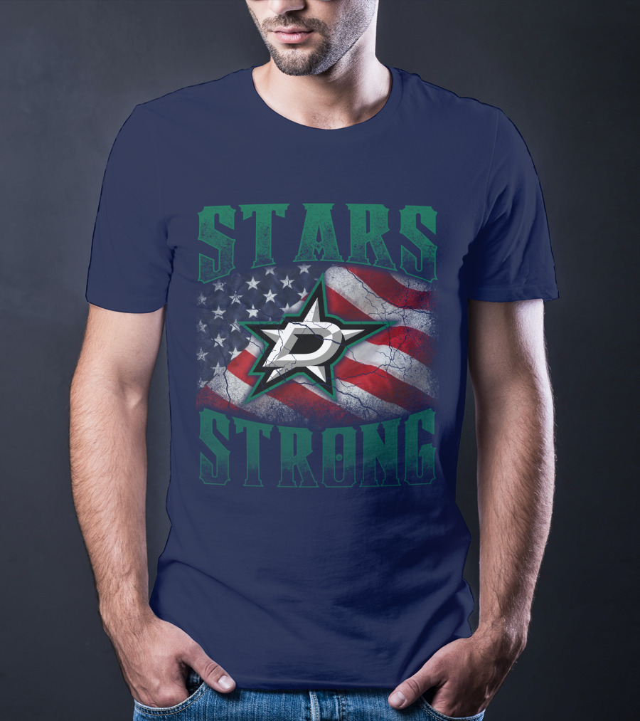 Stars Strong Dallas American Flag T-Shirt