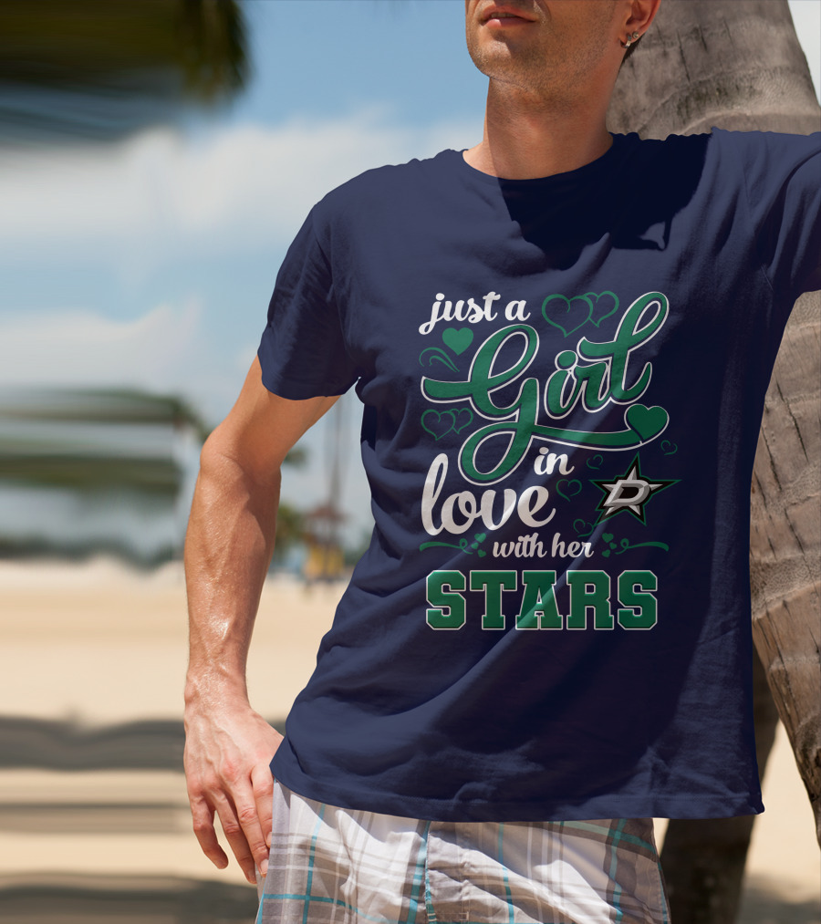 Just A Girl In Love With Her Dallas Stars T-Shirt