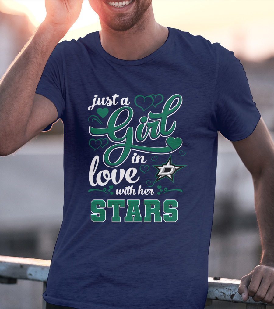 Just A Girl In Love With Her Dallas Stars T-Shirt