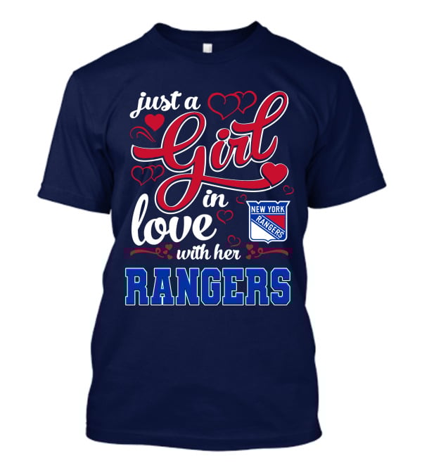 Just A Girl In Love With Her New York Rangers T-Shirt