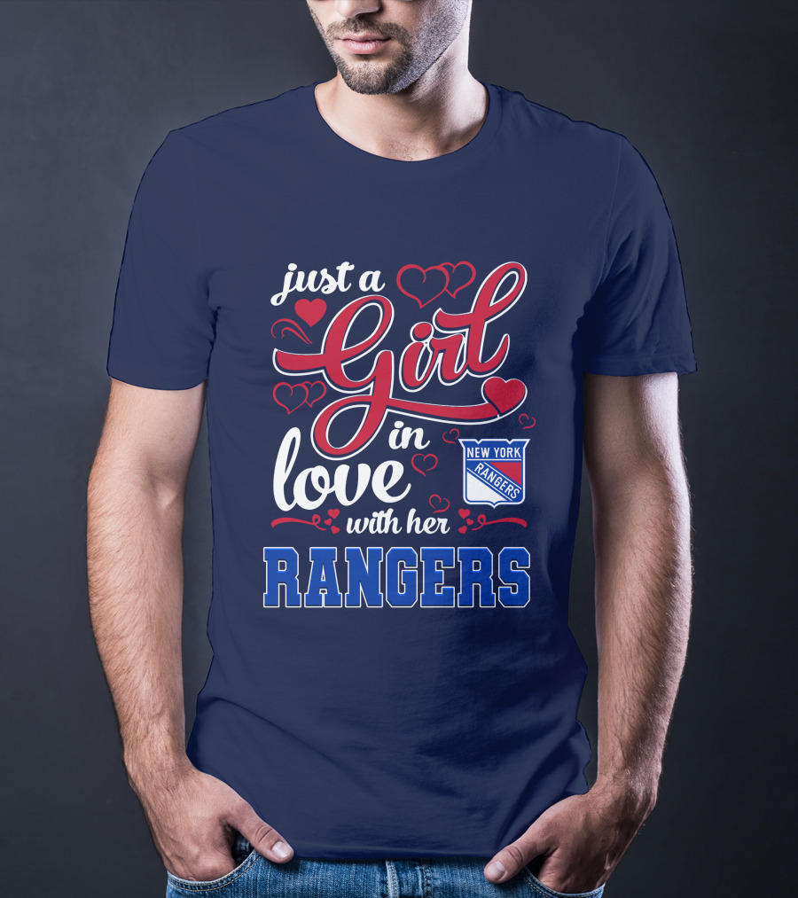 Just A Girl In Love With Her New York Rangers T-Shirt