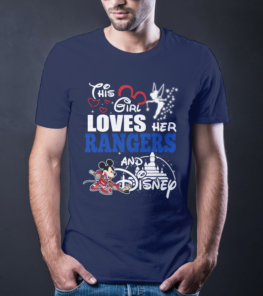 This Girl Loves Her Rangers And Disney T-Shirt