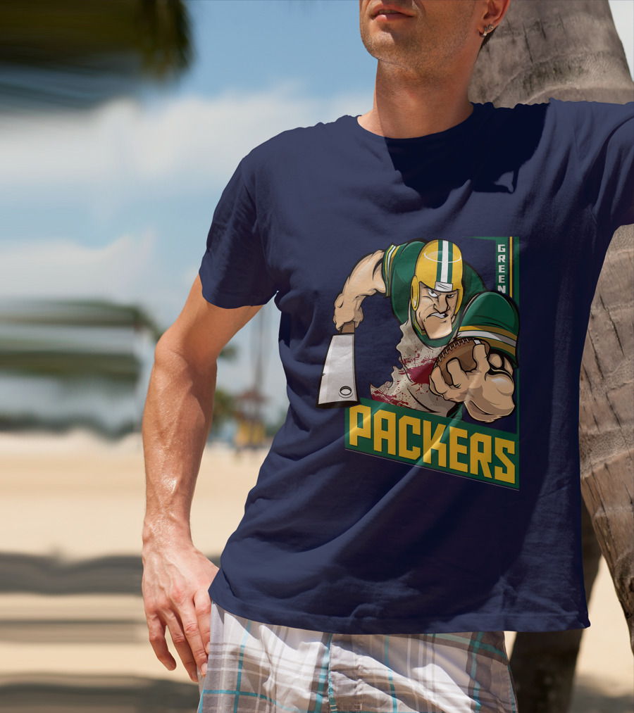 Green Bay Packers Tough Gridiron Warrior T-Shirt