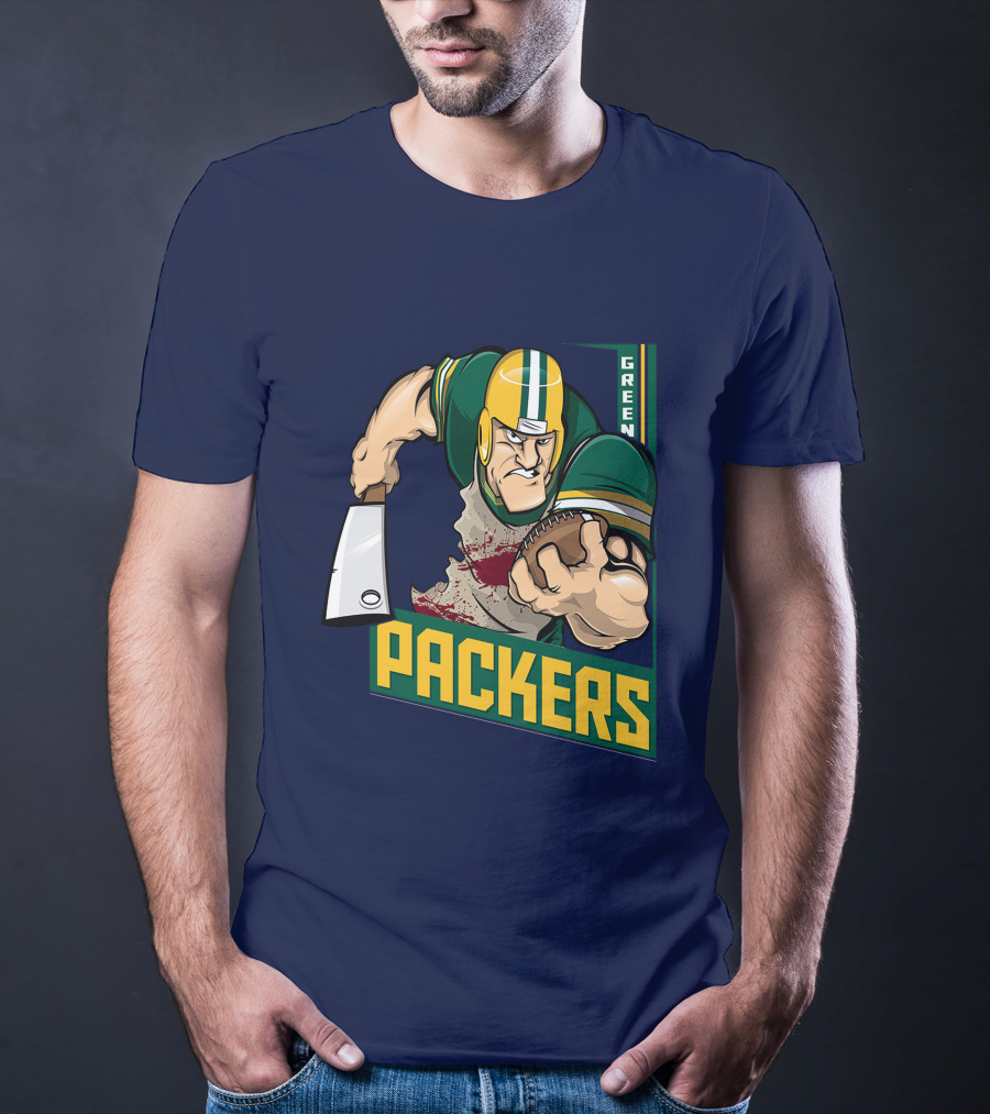 Green Bay Packers Tough Gridiron Warrior T-Shirt
