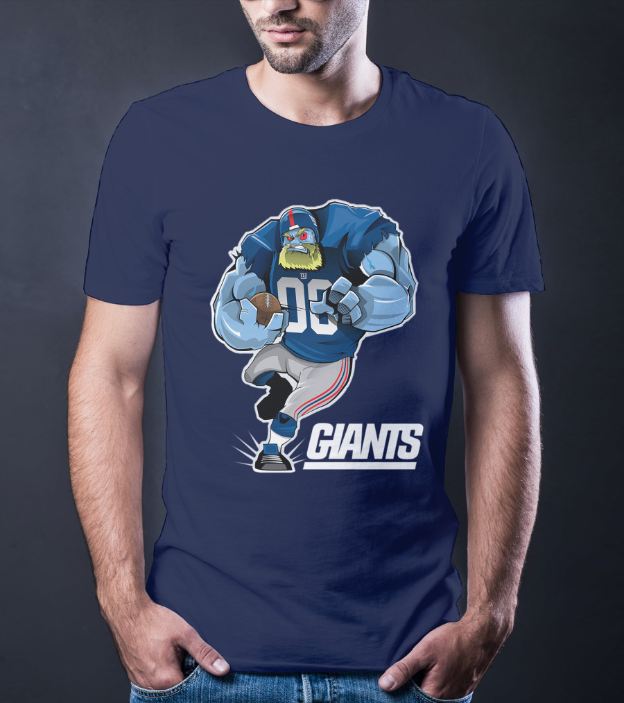 New York Giants Giants 98 Football Player Cartoon T-Shirt