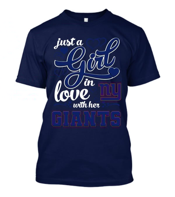 Just A Girl In Love With Her Ny Giants T-Shirt
